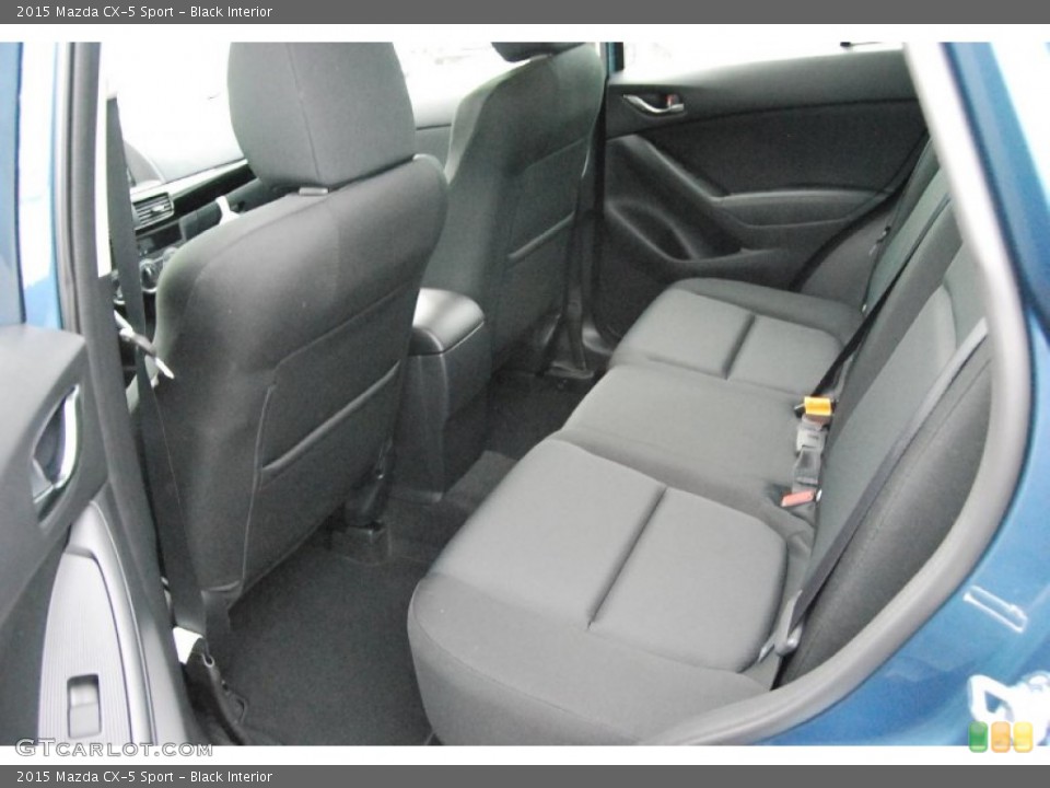 Black Interior Rear Seat for the 2015 Mazda CX-5 Sport #93232073