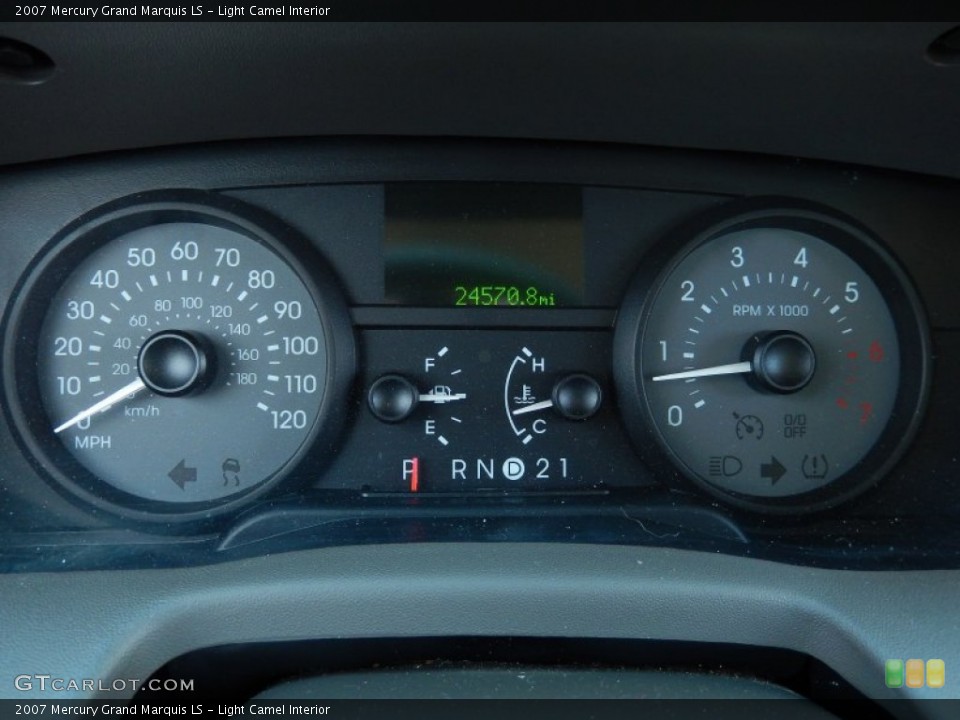 Light Camel Interior Gauges for the 2007 Mercury Grand Marquis LS #93232430