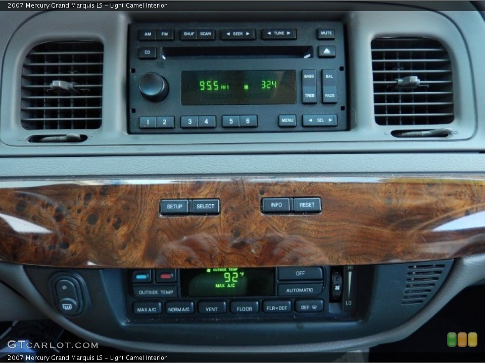 Light Camel Interior Controls for the 2007 Mercury Grand Marquis LS #93232457