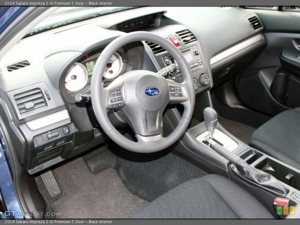Black 2014 Subaru Impreza Interiors