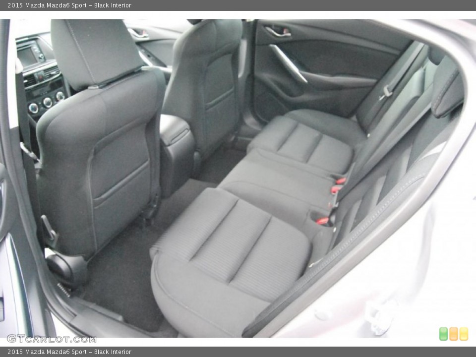 Black Interior Rear Seat for the 2015 Mazda Mazda6 Sport #93235277