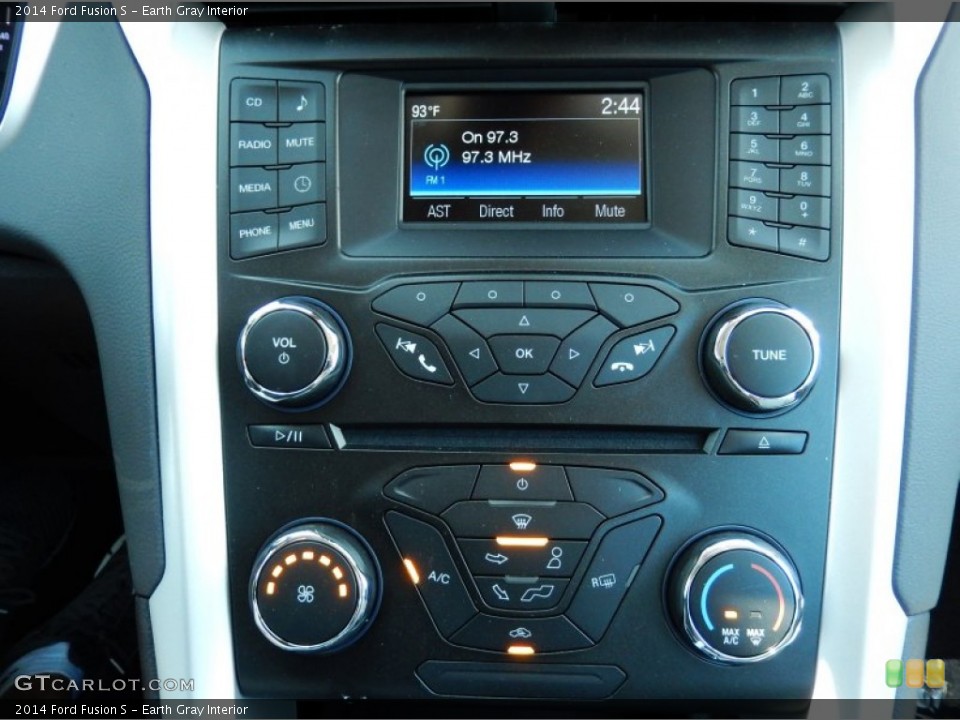Earth Gray Interior Controls for the 2014 Ford Fusion S #93235649