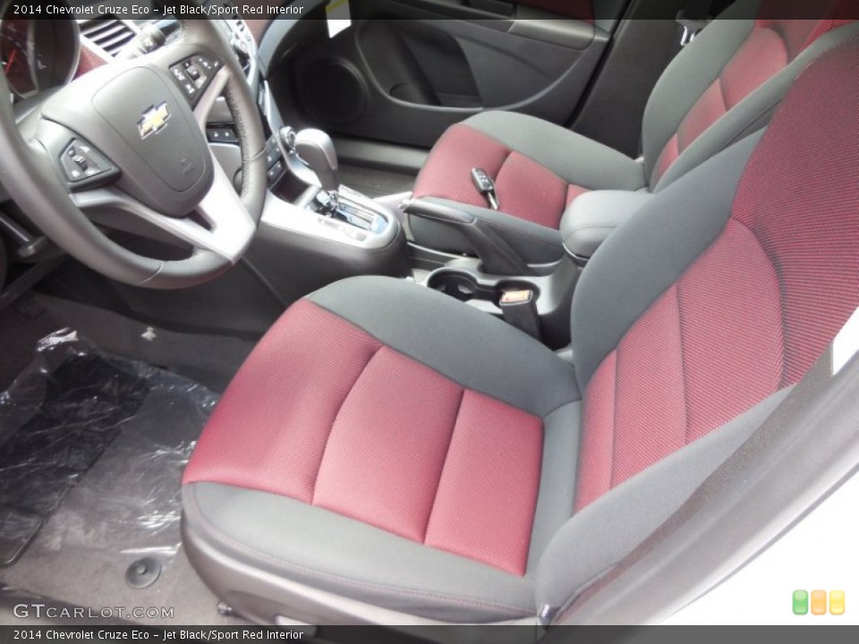 Jet Black/Sport Red Interior Photo for the 2014 Chevrolet Cruze Eco #93236735