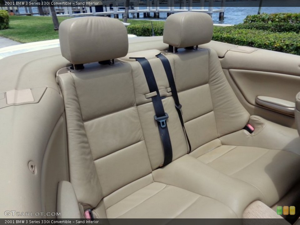 Sand Interior Rear Seat for the 2001 BMW 3 Series 330i Convertible #93239831