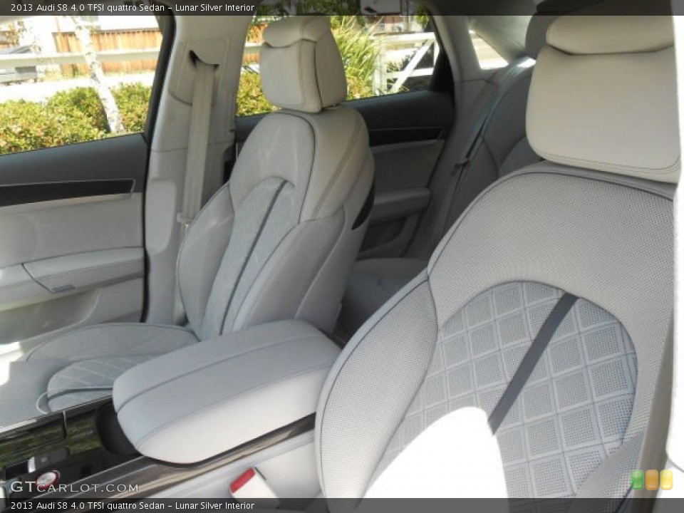 Lunar Silver 2013 Audi S8 Interiors