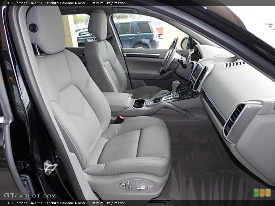 Platinum Grey 2013 Porsche Cayenne Interiors