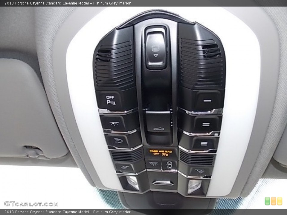 Platinum Grey Interior Controls for the 2013 Porsche Cayenne  #93254327