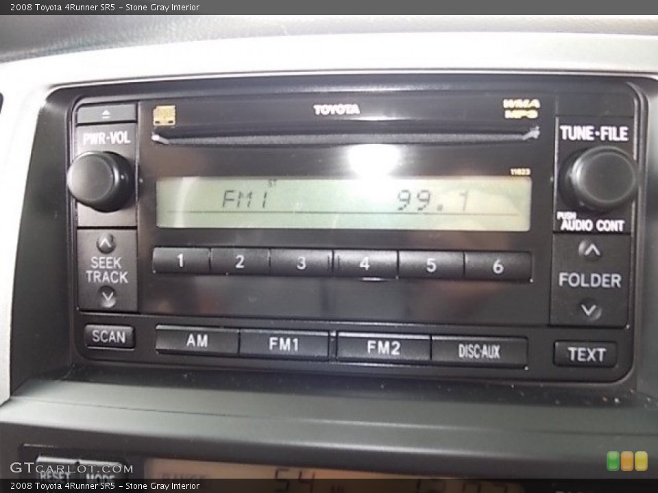 Stone Gray Interior Audio System for the 2008 Toyota 4Runner SR5 #93260201
