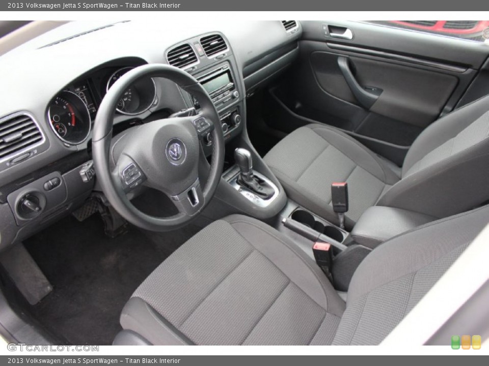 Titan Black Interior Photo for the 2013 Volkswagen Jetta S SportWagen #93278471