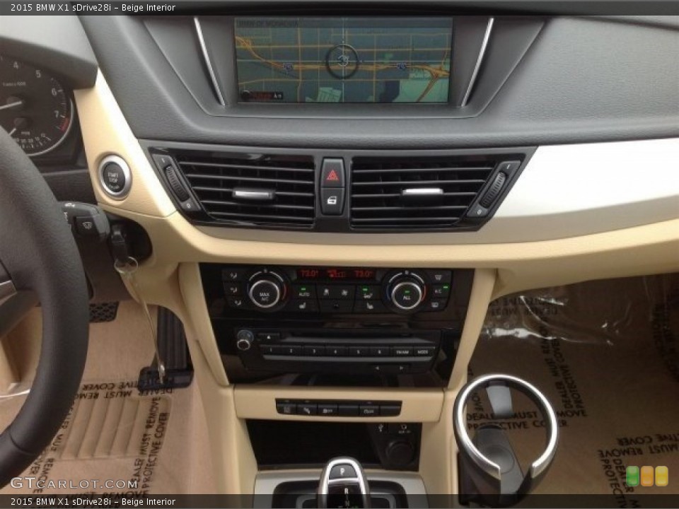 Beige Interior Controls for the 2015 BMW X1 sDrive28i #93279548