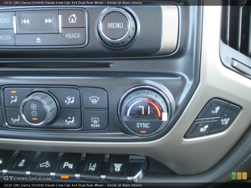Denali Jet Black Interior Controls for the 2015 GMC Sierra 3500HD Denali Crew Cab 4x4 Dual Rear Wheel #93285383