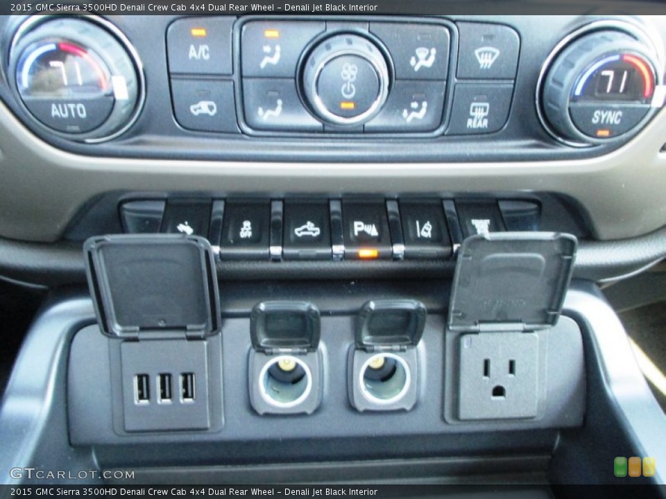 Denali Jet Black Interior Controls for the 2015 GMC Sierra 3500HD Denali Crew Cab 4x4 Dual Rear Wheel #93285407