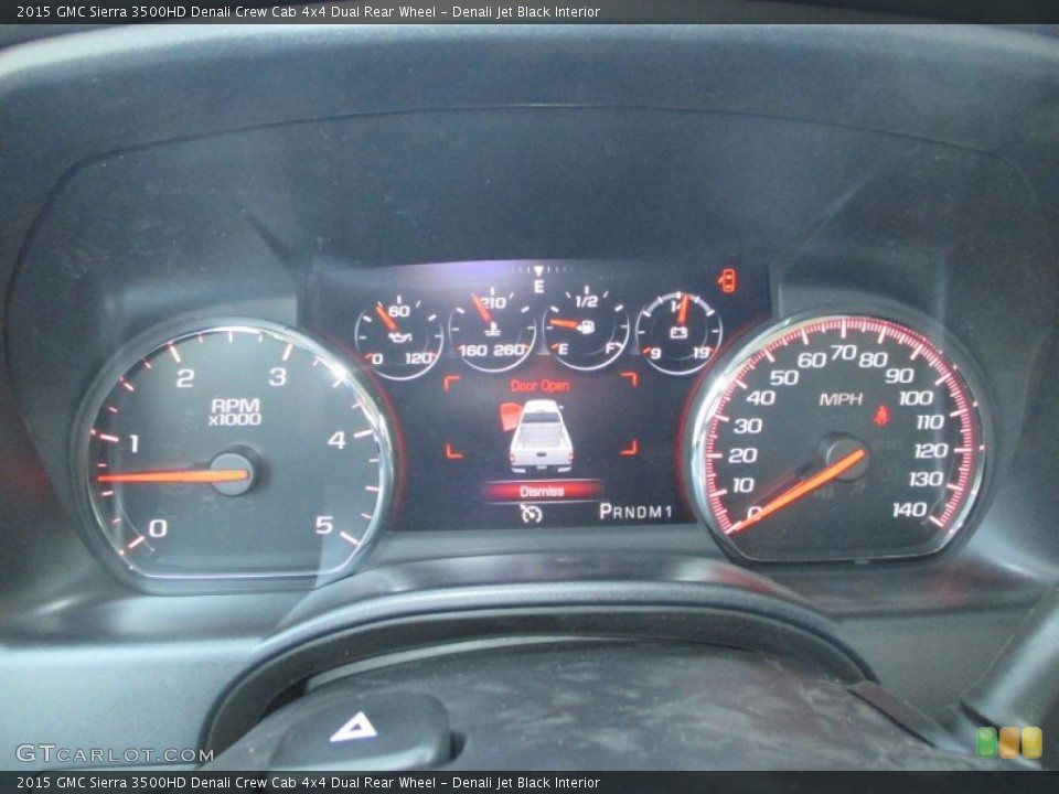Denali Jet Black Interior Gauges for the 2015 GMC Sierra 3500HD Denali Crew Cab 4x4 Dual Rear Wheel #93285479