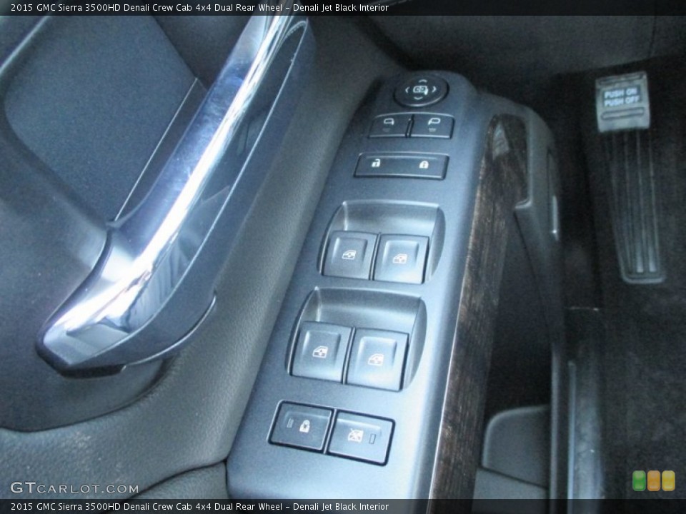 Denali Jet Black Interior Controls for the 2015 GMC Sierra 3500HD Denali Crew Cab 4x4 Dual Rear Wheel #93285491