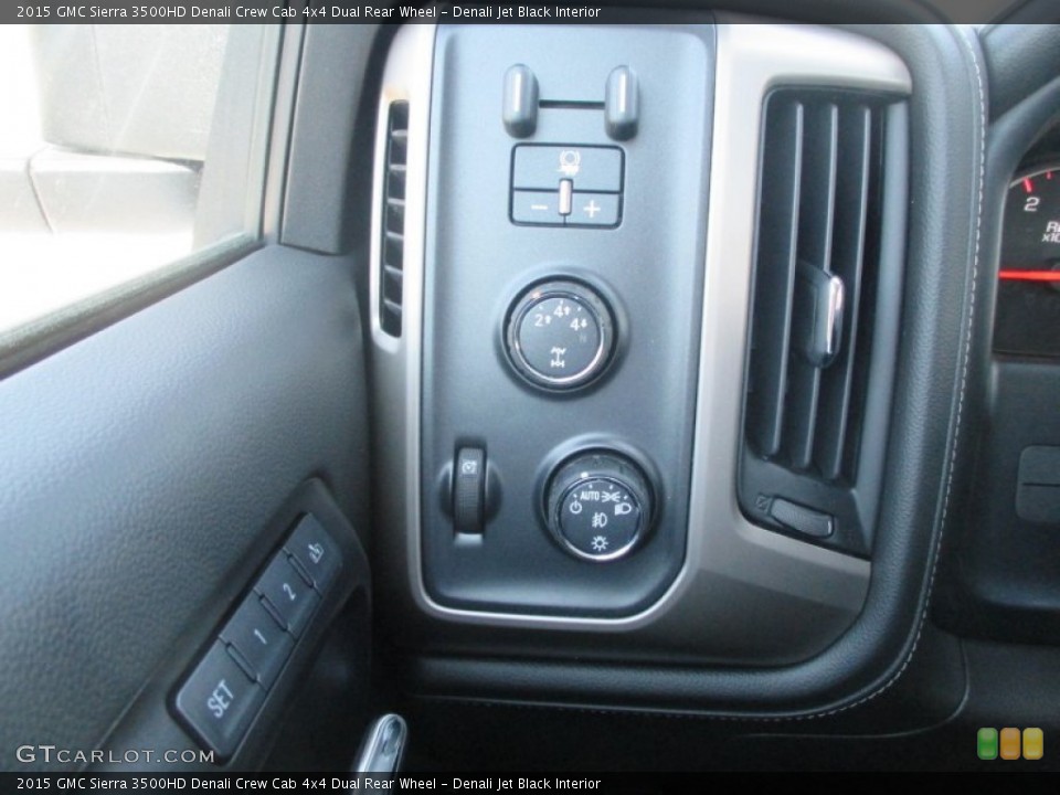 Denali Jet Black Interior Controls for the 2015 GMC Sierra 3500HD Denali Crew Cab 4x4 Dual Rear Wheel #93285500