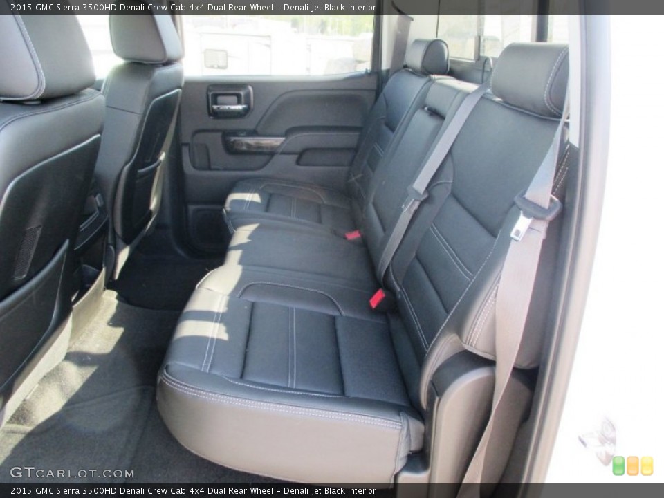 Denali Jet Black Interior Rear Seat for the 2015 GMC Sierra 3500HD Denali Crew Cab 4x4 Dual Rear Wheel #93285542