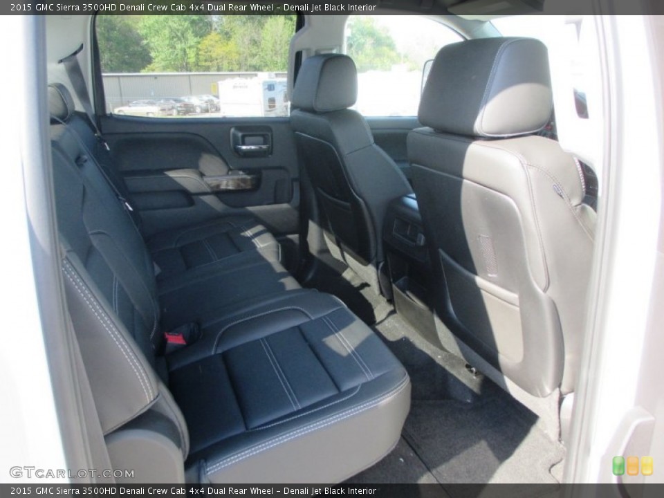 Denali Jet Black Interior Rear Seat for the 2015 GMC Sierra 3500HD Denali Crew Cab 4x4 Dual Rear Wheel #93285599