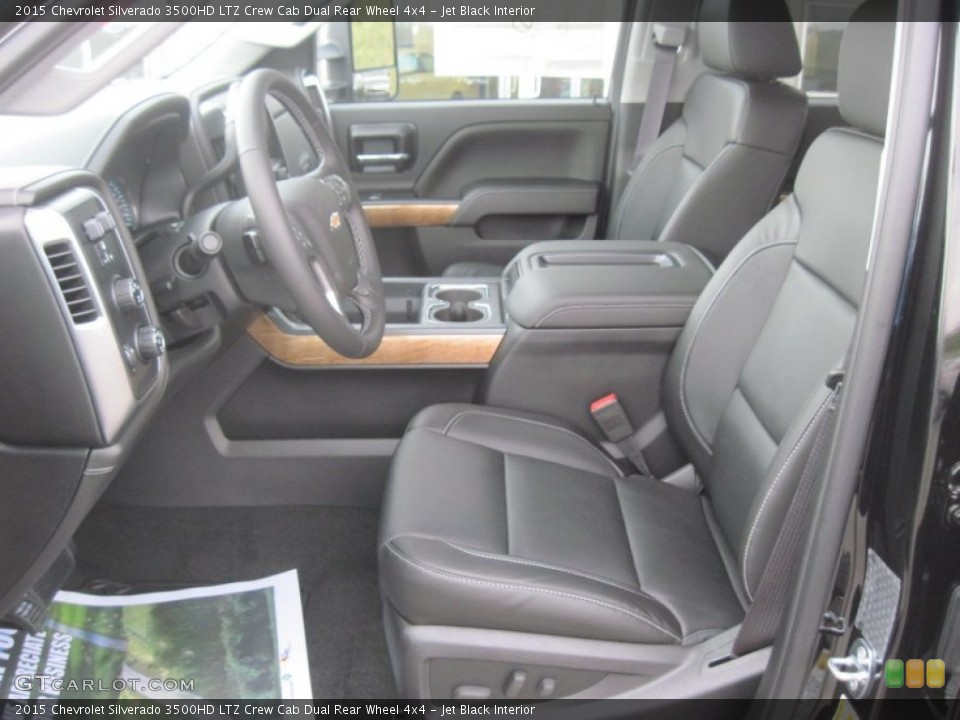 Jet Black Interior Front Seat for the 2015 Chevrolet Silverado 3500HD LTZ Crew Cab Dual Rear Wheel 4x4 #93292134