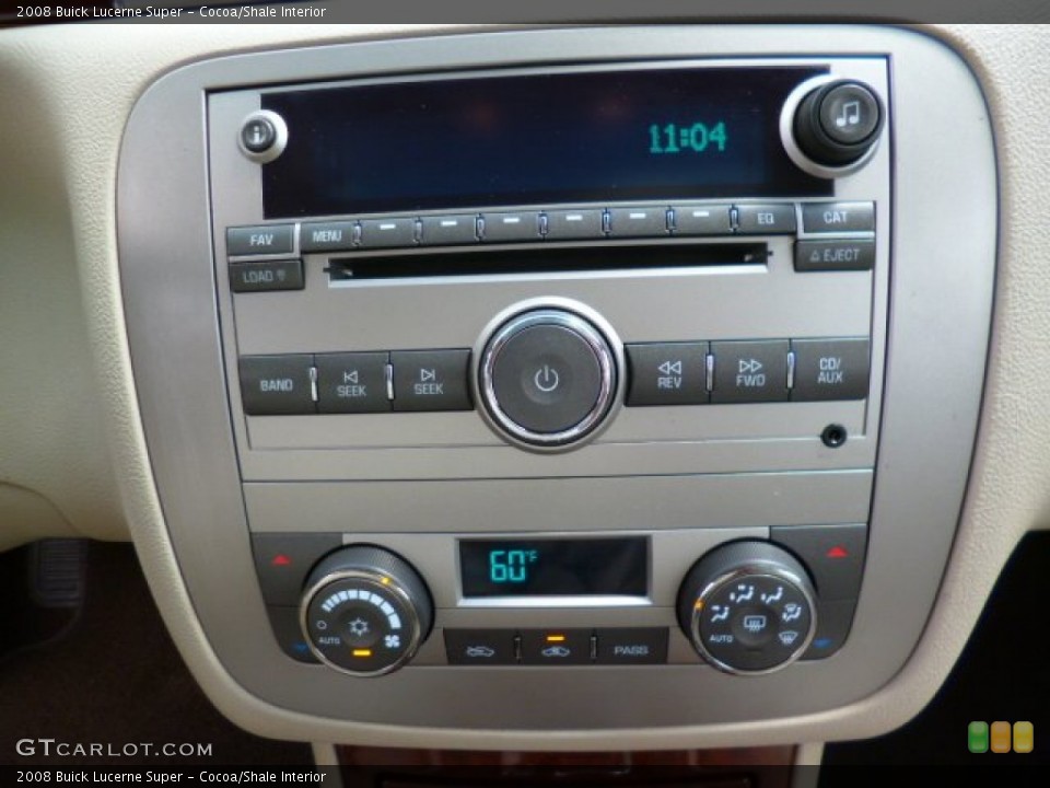 Cocoa/Shale Interior Controls for the 2008 Buick Lucerne Super #93300492