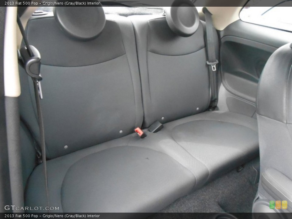 Grigio/Nero (Gray/Black) Interior Rear Seat for the 2013 Fiat 500 Pop #93308613