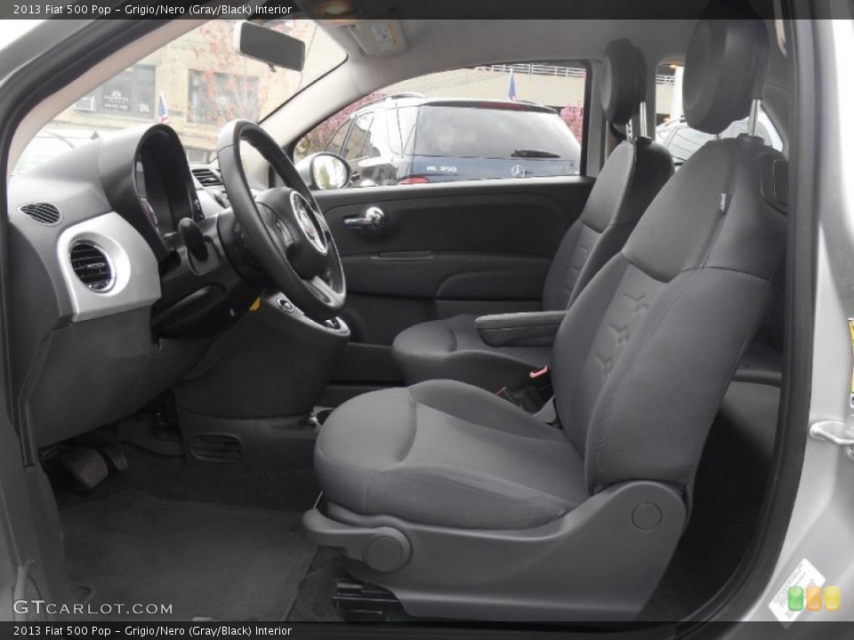 Grigio/Nero (Gray/Black) Interior Front Seat for the 2013 Fiat 500 Pop #93308724