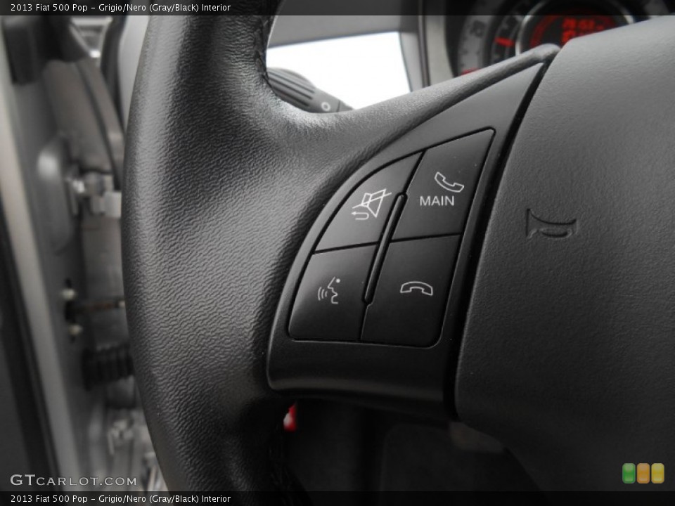 Grigio/Nero (Gray/Black) Interior Controls for the 2013 Fiat 500 Pop #93308796