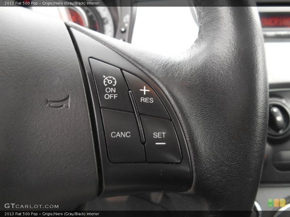 Grigio/Nero (Gray/Black) Interior Controls for the 2013 Fiat 500 Pop #93308817