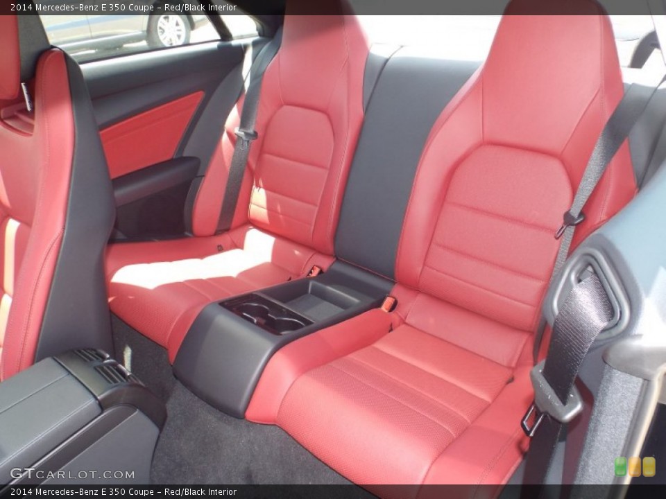 Red/Black Interior Rear Seat for the 2014 Mercedes-Benz E 350 Coupe #93318289