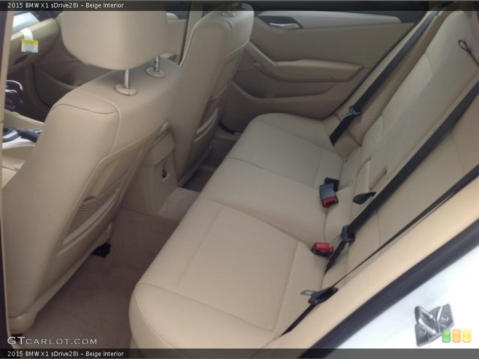 Beige Interior Rear Seat for the 2015 BMW X1 sDrive28i #93319813
