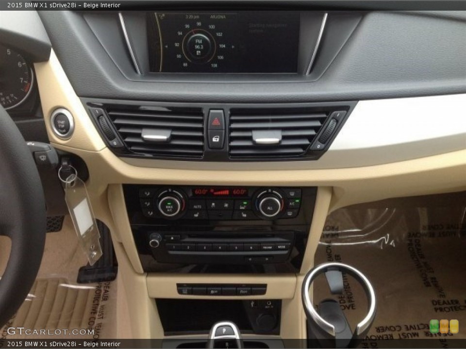 Beige Interior Controls for the 2015 BMW X1 sDrive28i #93319879