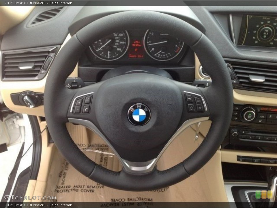Beige Interior Steering Wheel for the 2015 BMW X1 sDrive28i #93319900