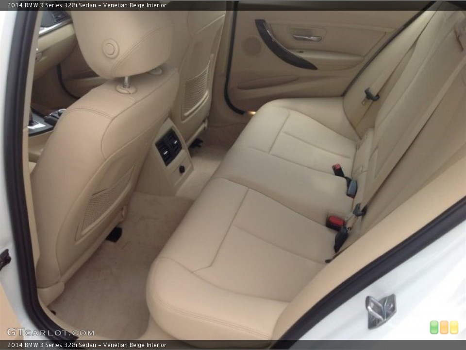 Venetian Beige Interior Rear Seat for the 2014 BMW 3 Series 328i Sedan #93320359