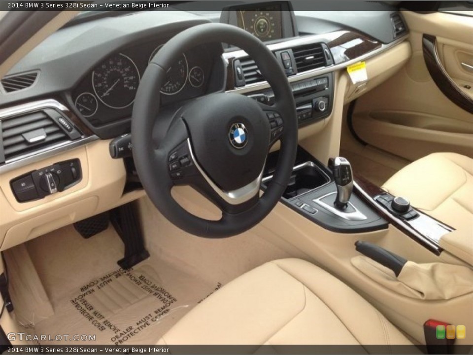Venetian Beige Interior Photo for the 2014 BMW 3 Series 328i Sedan #93320383