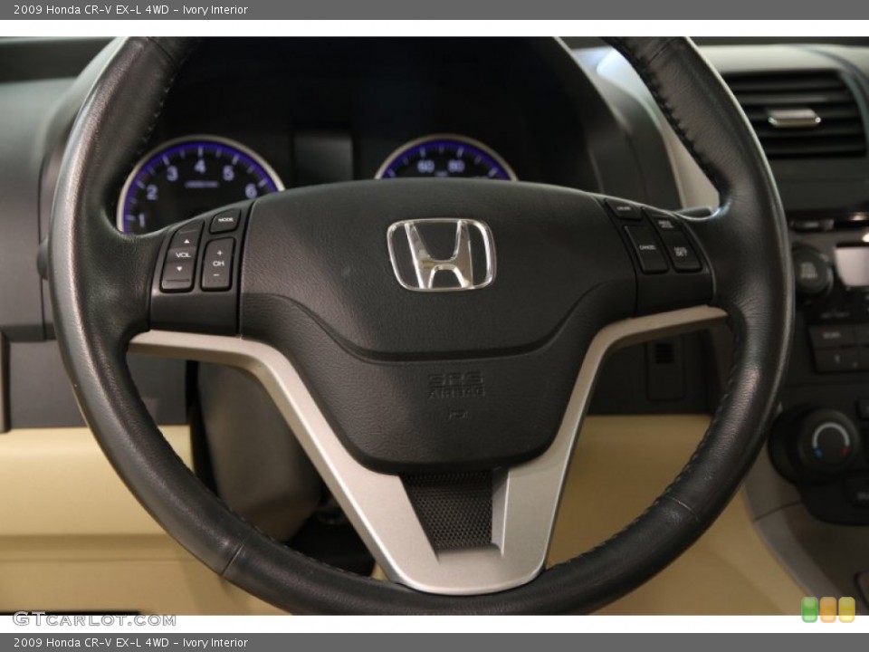 Ivory Interior Steering Wheel for the 2009 Honda CR-V EX-L 4WD #93326809