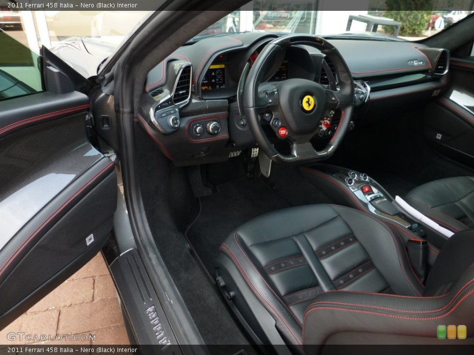 Nero (Black) Interior Front Seat for the 2011 Ferrari 458 Italia #93334600