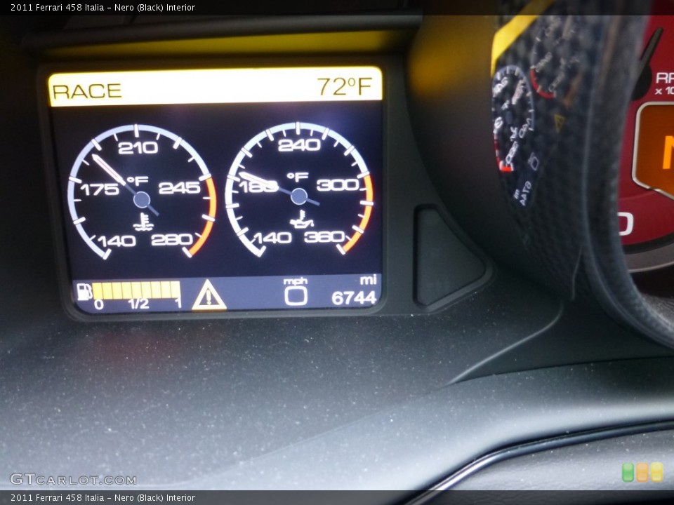 Nero (Black) Interior Gauges for the 2011 Ferrari 458 Italia #93334648