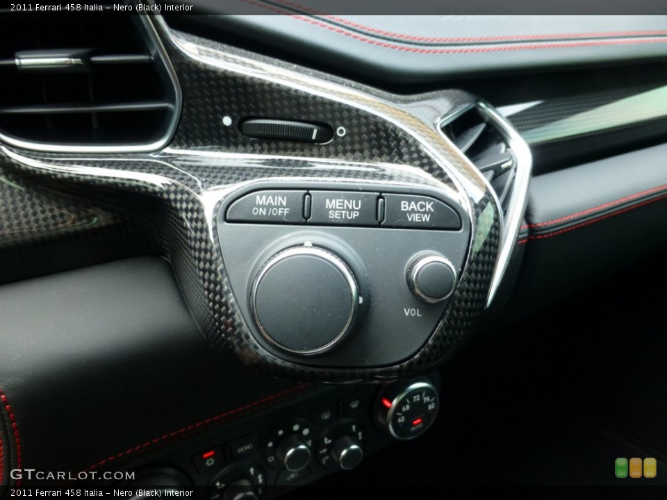 Nero (Black) Interior Controls for the 2011 Ferrari 458 Italia #93334681