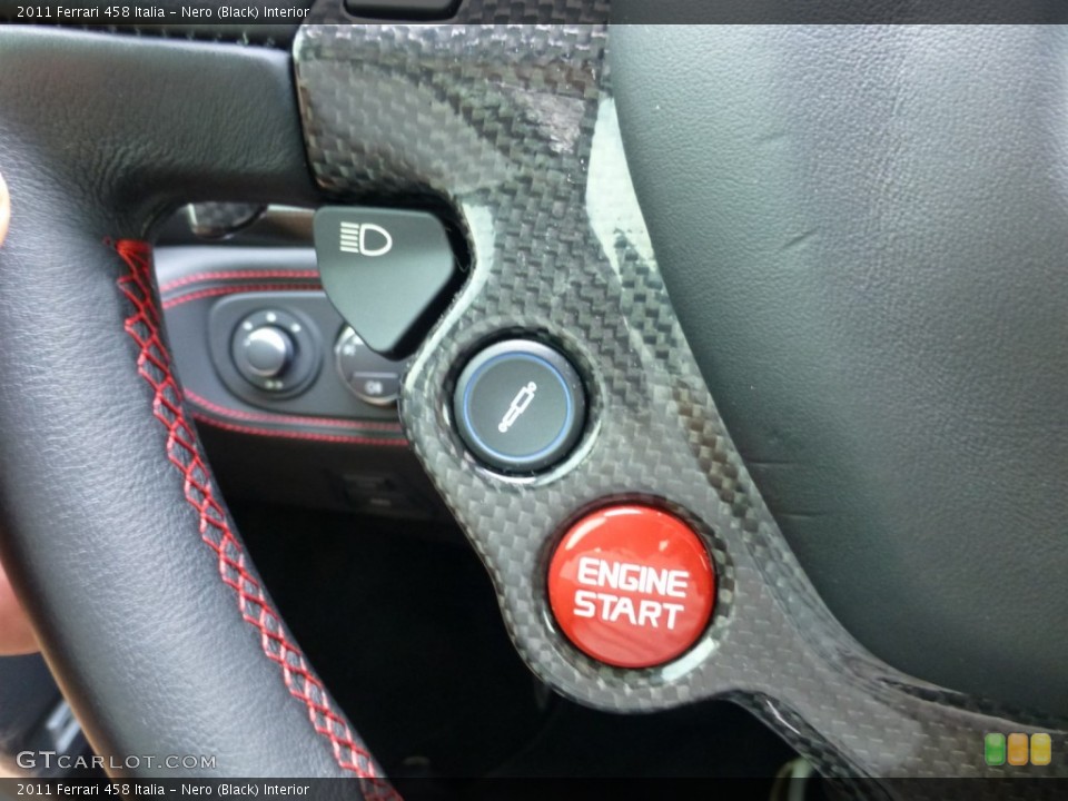Nero (Black) Interior Controls for the 2011 Ferrari 458 Italia #93334705