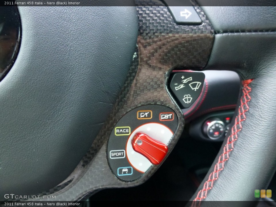 Nero (Black) Interior Controls for the 2011 Ferrari 458 Italia #93334714