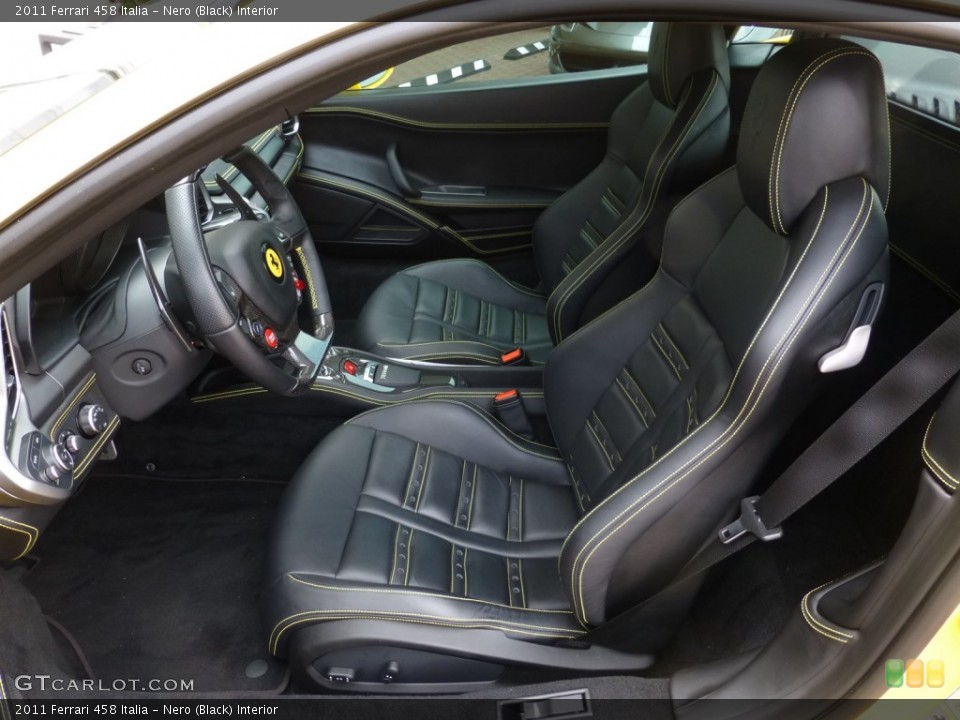 Nero (Black) Interior Front Seat for the 2011 Ferrari 458 Italia #93334876