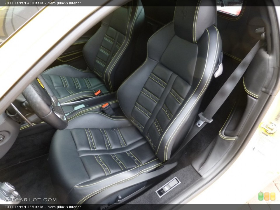 Nero (Black) Interior Front Seat for the 2011 Ferrari 458 Italia #93334885
