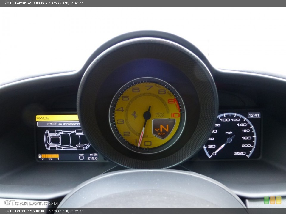 Nero (Black) Interior Gauges for the 2011 Ferrari 458 Italia #93334900
