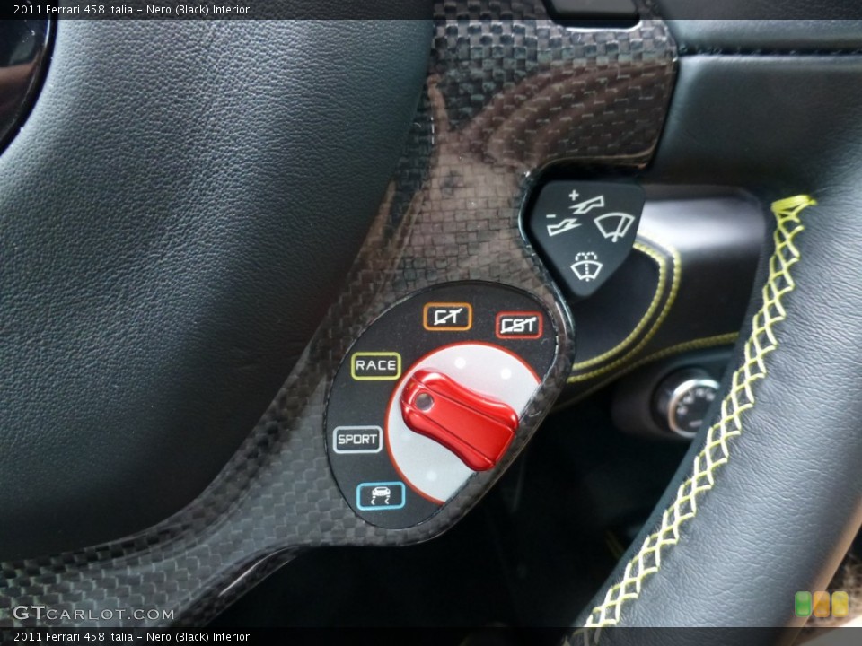 Nero (Black) Interior Controls for the 2011 Ferrari 458 Italia #93334939