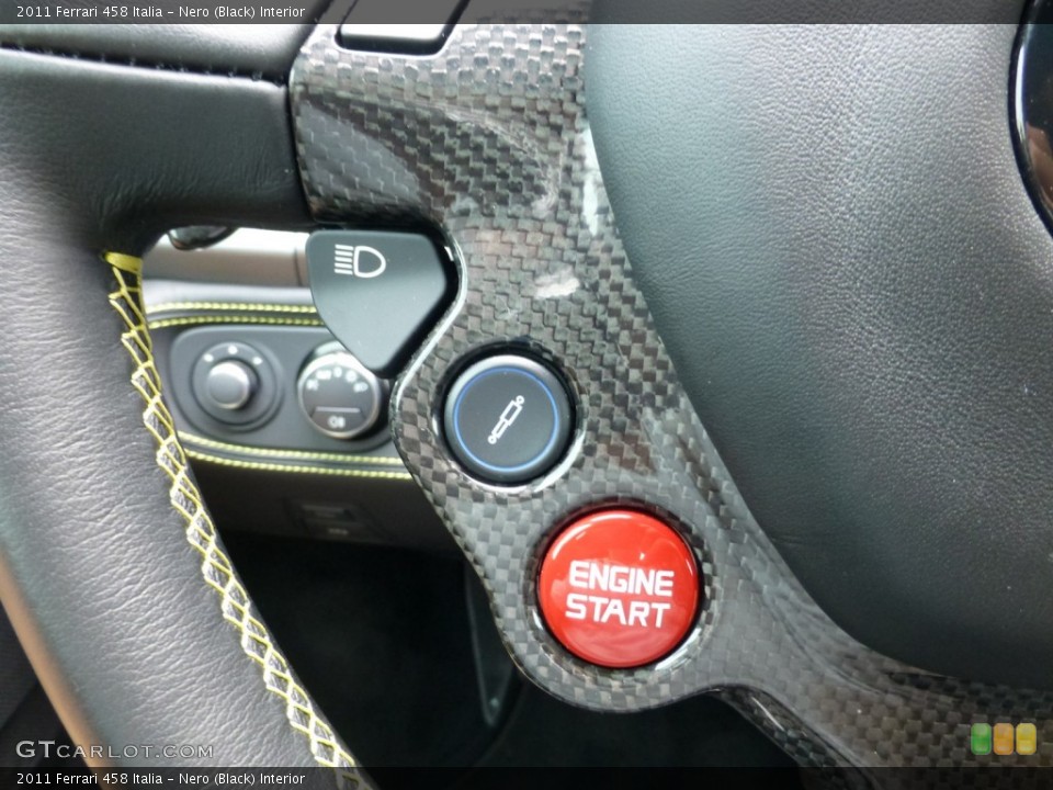 Nero (Black) Interior Controls for the 2011 Ferrari 458 Italia #93334948