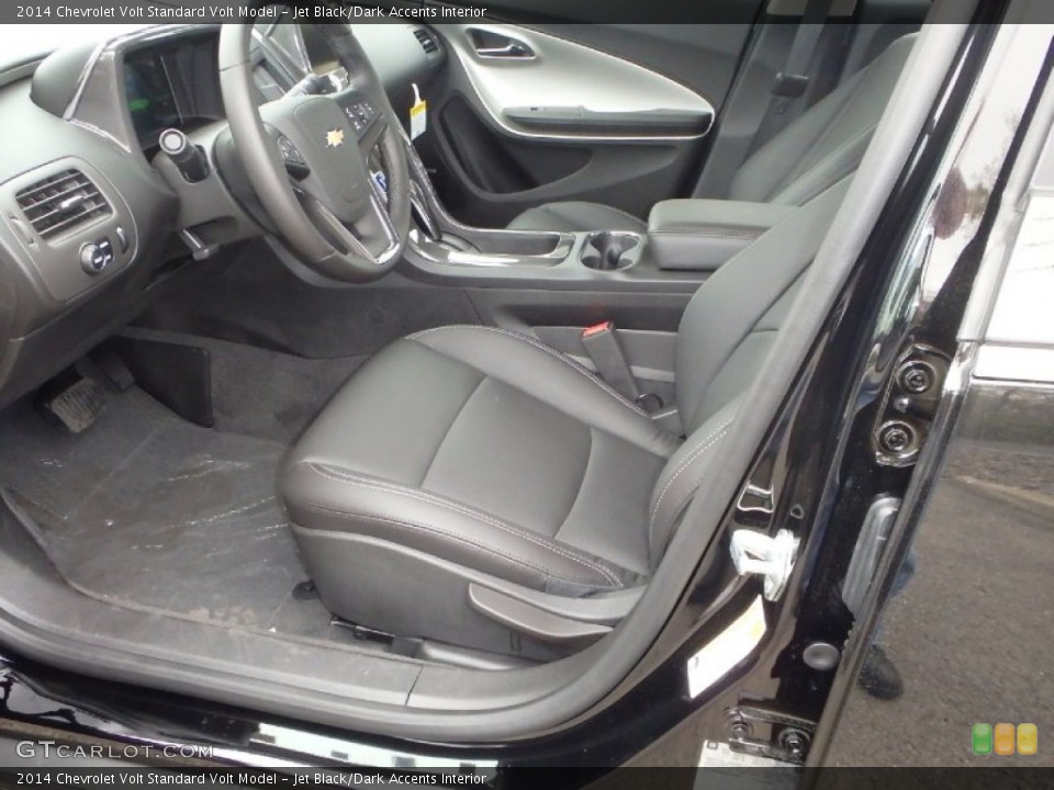 Jet Black/Dark Accents Interior Front Seat for the 2014 Chevrolet Volt  #93338785