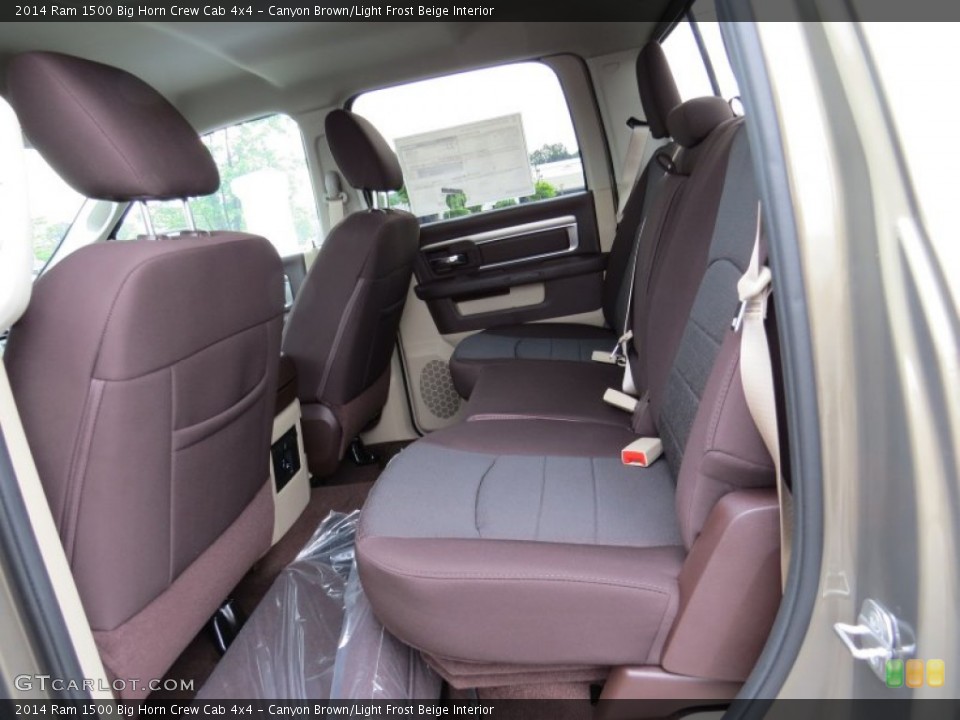 Canyon Brown/Light Frost Beige Interior Rear Seat for the 2014 Ram 1500 Big Horn Crew Cab 4x4 #93339020