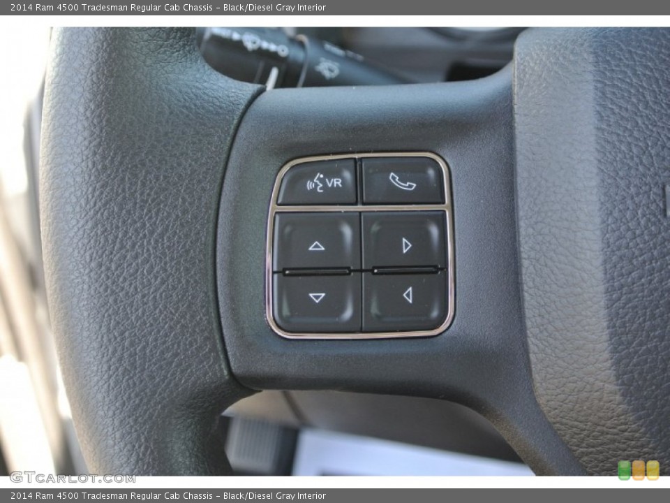 Black/Diesel Gray Interior Controls for the 2014 Ram 4500 Tradesman Regular Cab Chassis #93339581