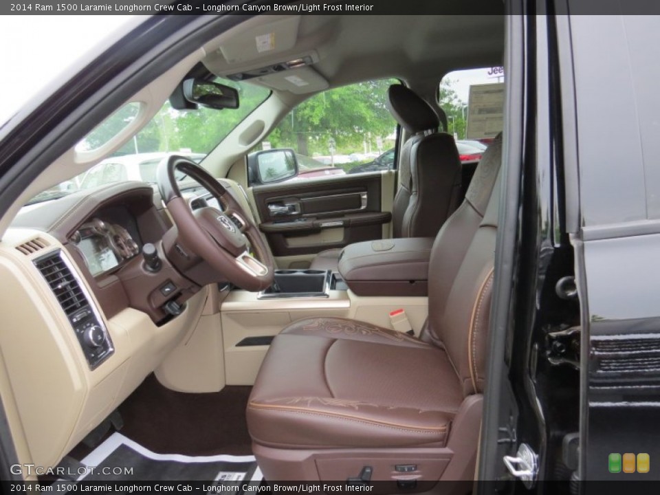 Longhorn Canyon Brown/Light Frost Interior Photo for the 2014 Ram 1500 Laramie Longhorn Crew Cab #93340208
