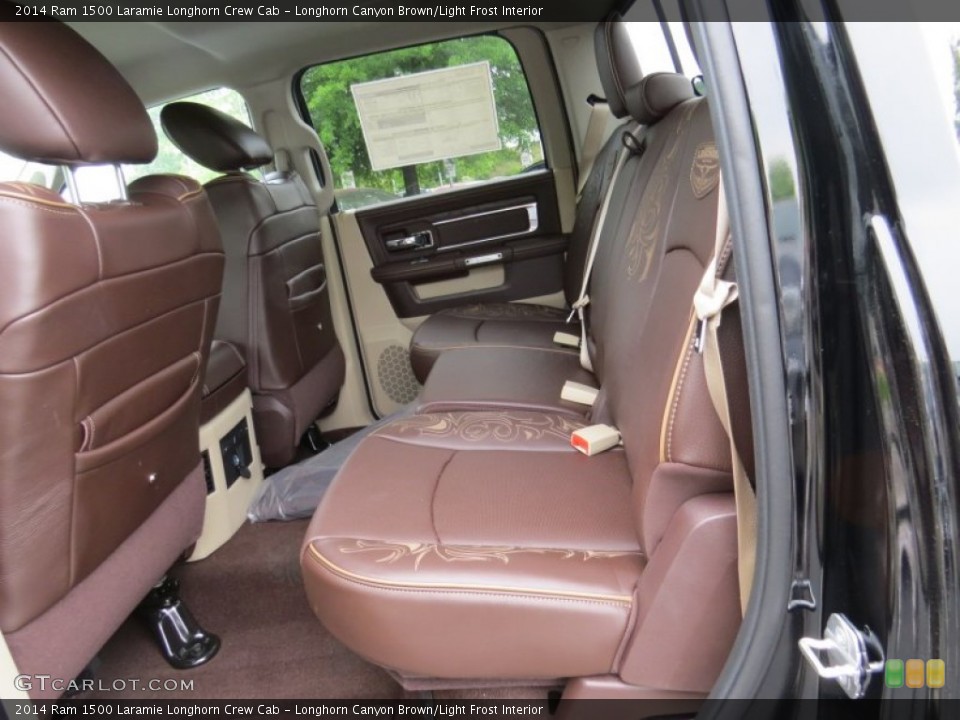 Longhorn Canyon Brown/Light Frost Interior Rear Seat for the 2014 Ram 1500 Laramie Longhorn Crew Cab #93340235