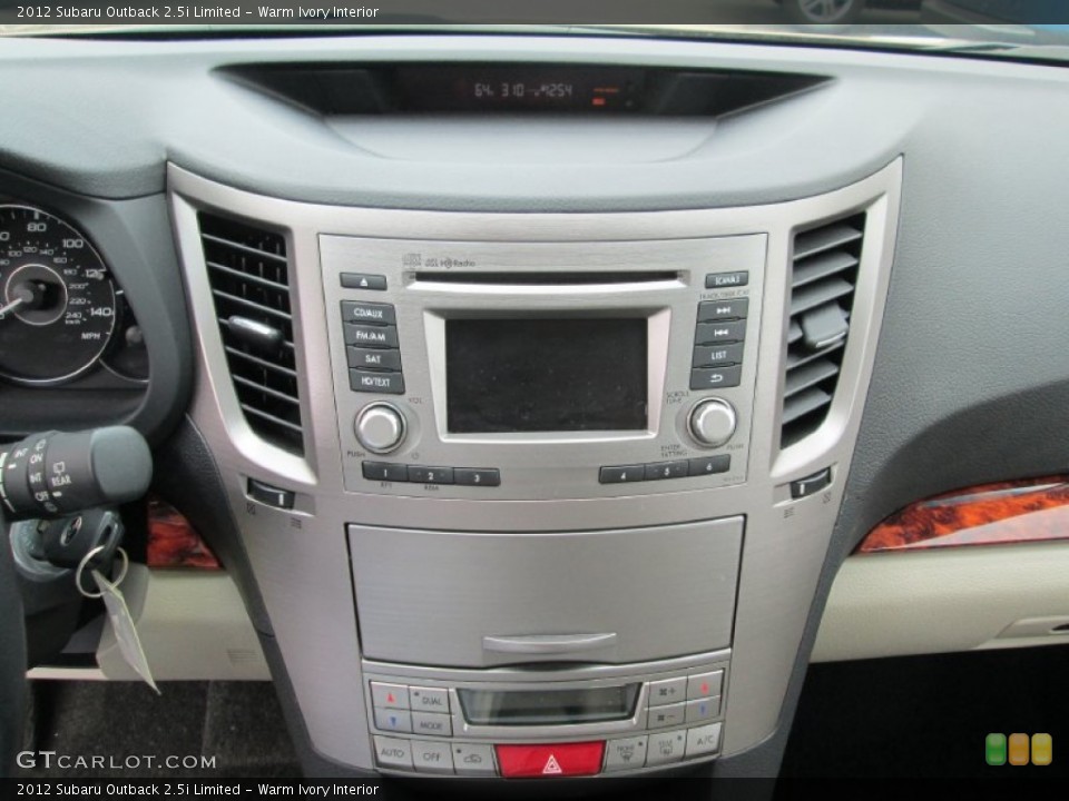 Warm Ivory Interior Controls for the 2012 Subaru Outback 2.5i Limited #93348512